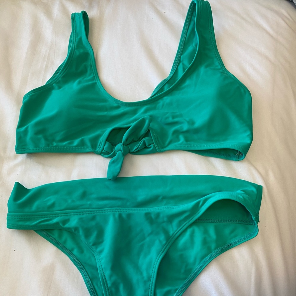 green bikini set
